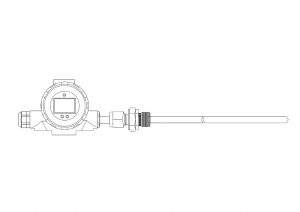 Resistance thermometer with digital display